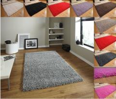 Soft Shaggy Thick Plain Rug Non Shed 5cm Thick Pile Modern Rugs 60 X 100cm